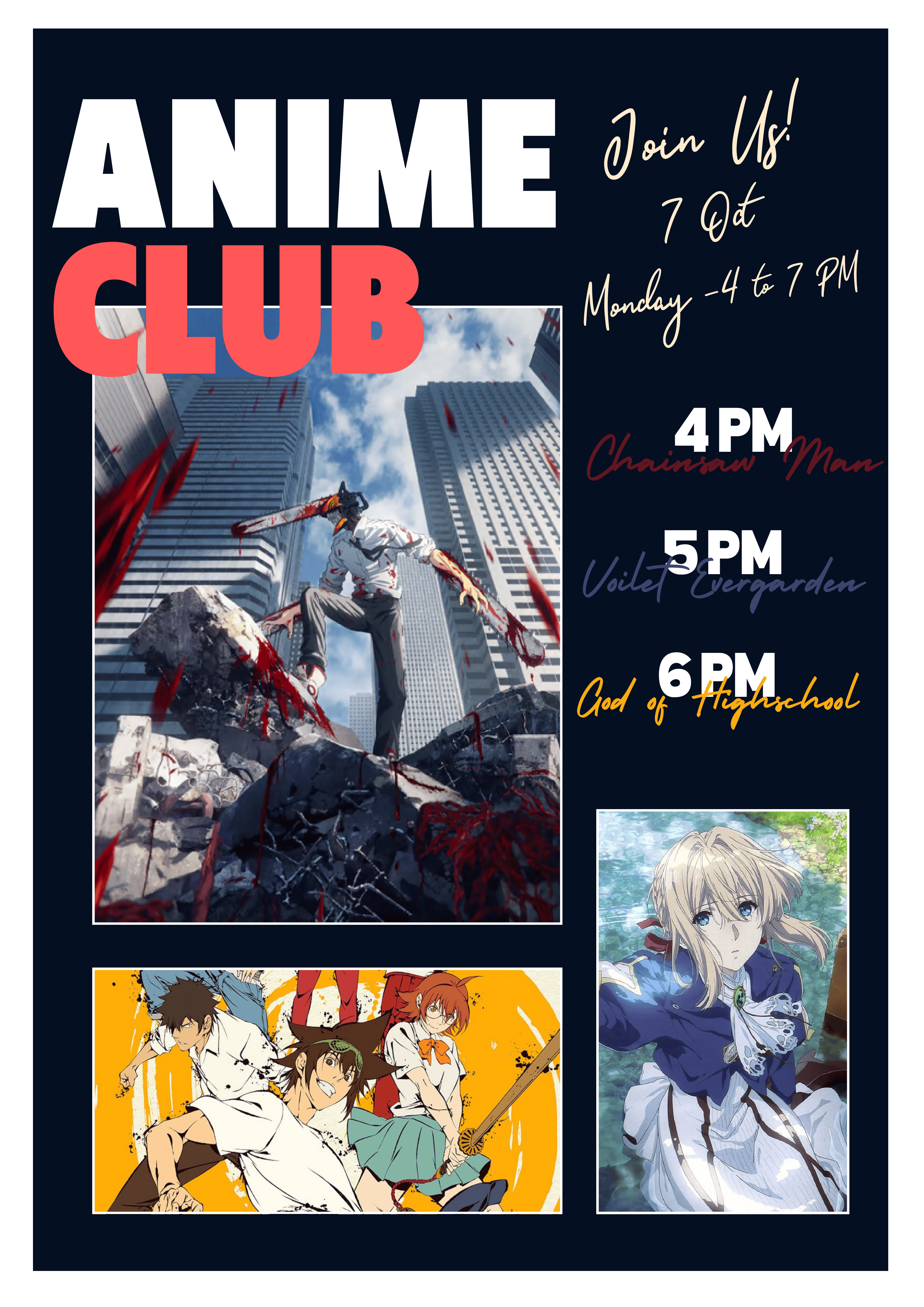 Anime Club Poster